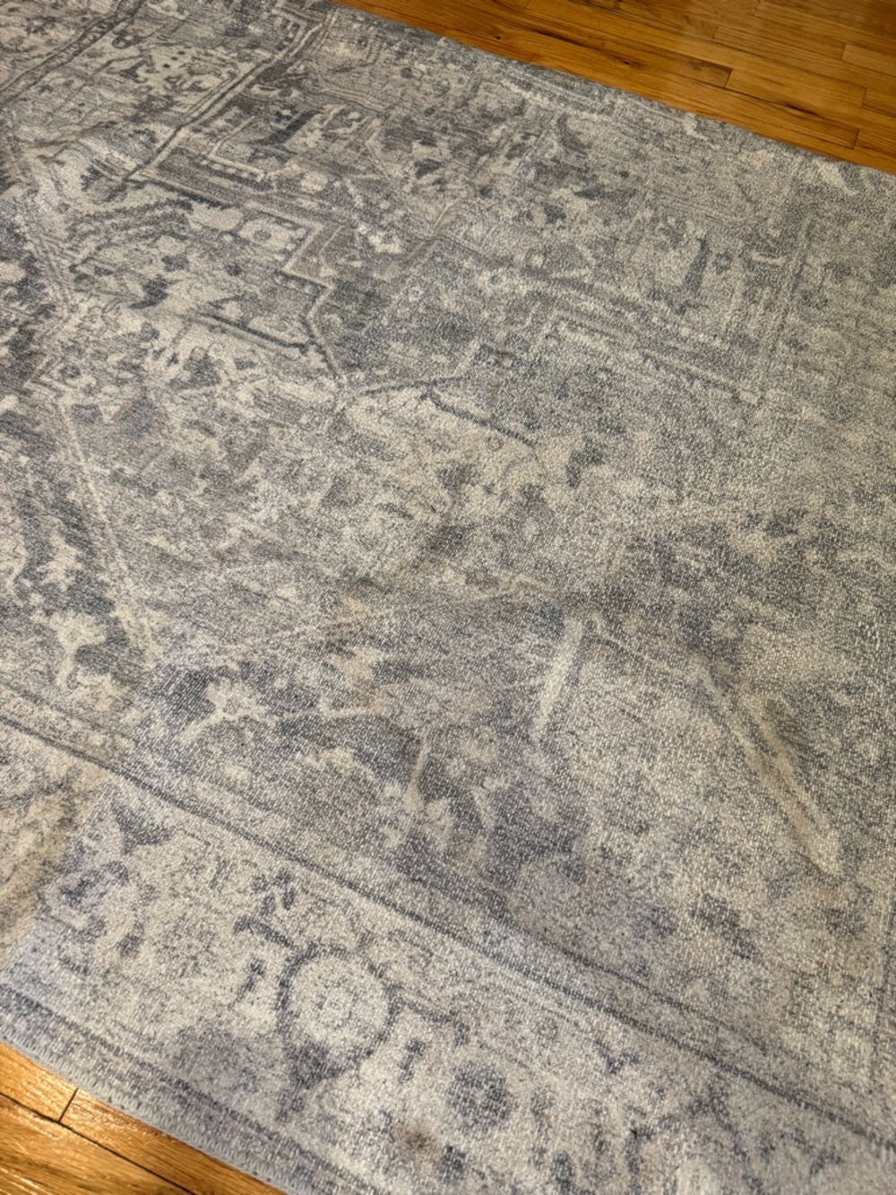 Vintage-Inspired grey & Cream Area Rug